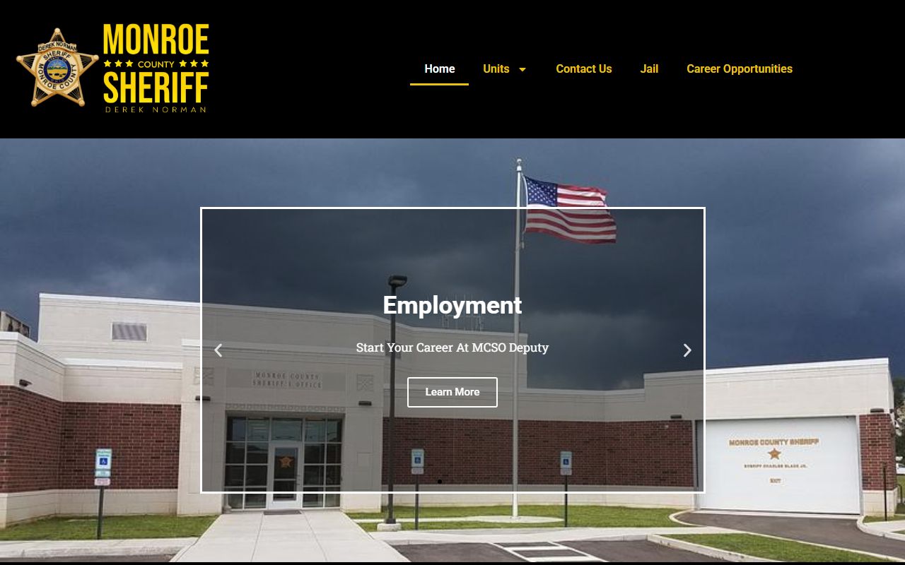Monroe County Sheriff's Office homepage
